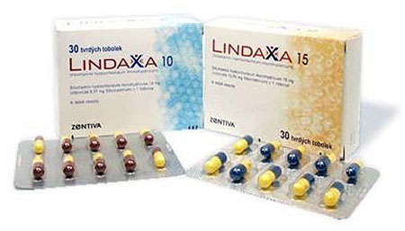 таблетки «Линдакса» 10 и 15 мг